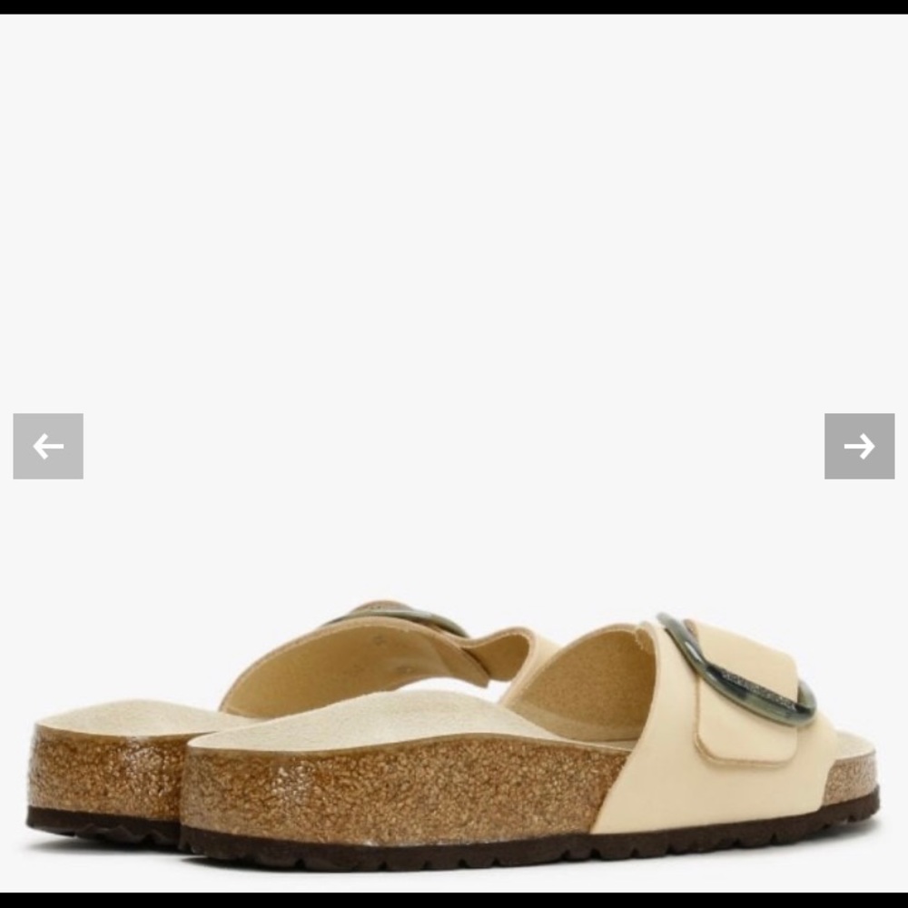 Birkenstock Madrid Big Buckle Nubuck Leather Mules